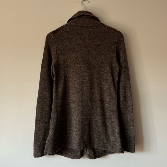 RIANI Goat Suede Wool Cardigan - Picture 2 of 9